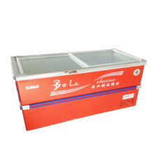 496L Sliding Door Deep Cabinet Island Freezer for Supermarket